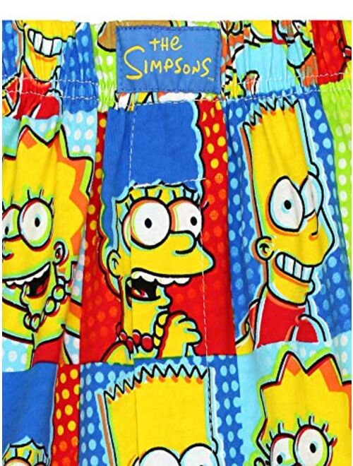 The Simpsons Family Men's Briefly Stated Boxer Shorts Underwear