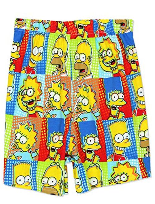 The Simpsons Family Men's Briefly Stated Boxer Shorts Underwear