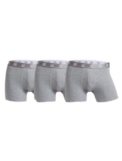 CR7 Men's Cristiano Ronaldo Grey Cotton Stretch Trunk - 3 Pack