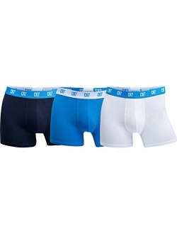 CR7 Men's Cristiano Ronaldo Grey Cotton Stretch Trunk - 3 Pack