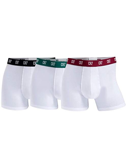 CR7 Men's Cristiano Ronaldo Grey Cotton Stretch Trunk - 3 Pack