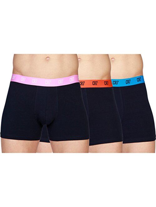 CR7 Men's Cristiano Ronaldo Grey Cotton Stretch Trunk - 3 Pack