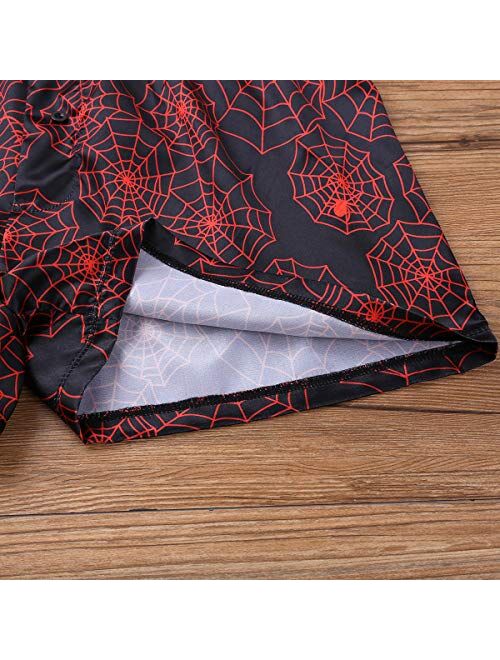 inlzdz Men's Silk Satin Lip Love Heart Print Boxer Shorts Summer Loose Lounge Sports Shorts Pants