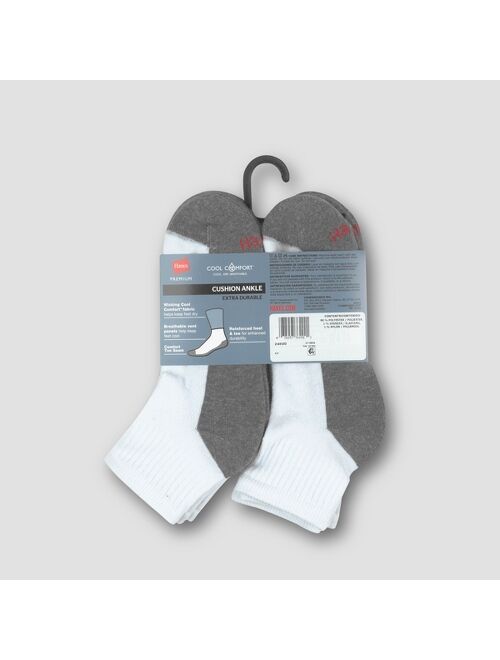 Hanes Premium Big and Tall Men's 10pk Cool Comfort Ankle Socks