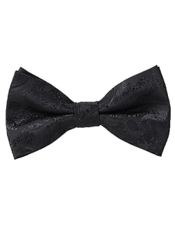 QYdress Men Bow Tie Adjustable Length Wedding Male Fashion Boys Satin Bowties