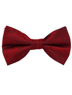 QYdress Men Bow Tie Adjustable Length Wedding Male Fashion Boys Satin Bowties