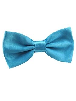 QYdress Men Bow Tie Adjustable Length Wedding Male Fashion Boys Satin Bowties