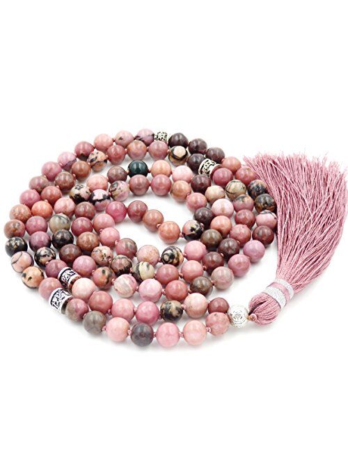 Malahill mala Beads Necklace for Women Man, mala Bracelet, Prayer Beads Necklace