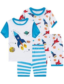 shelry Children Pajamas Cotton Dinosaur Kids Clothes Boys Cartoon Sleepwear Toddler Clothes