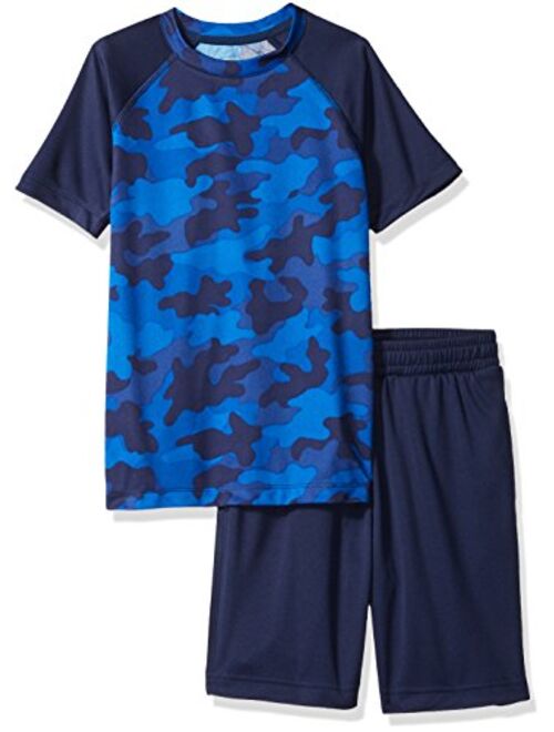 Amazon Brand - Spotted Zebra Boys Active Short-Sleeve T-Shirt and Shorts Set