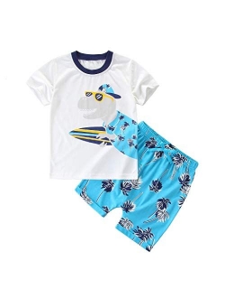 Coralup Toddler Boys Girls Unisex Cotton Shorts 2PCS Clothing Sets