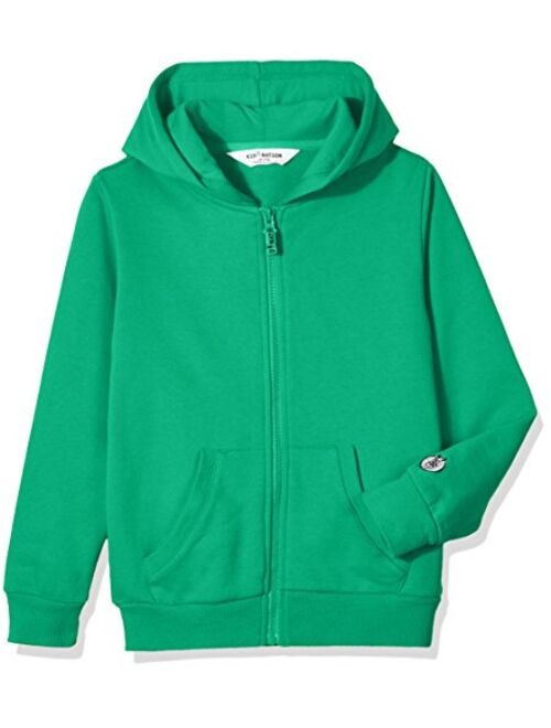 Kid Nation Kids Soft Brushed Fleece Zip-Up Hooded Sweatshirt Hoodie for Boys or Girls 4-12 Years