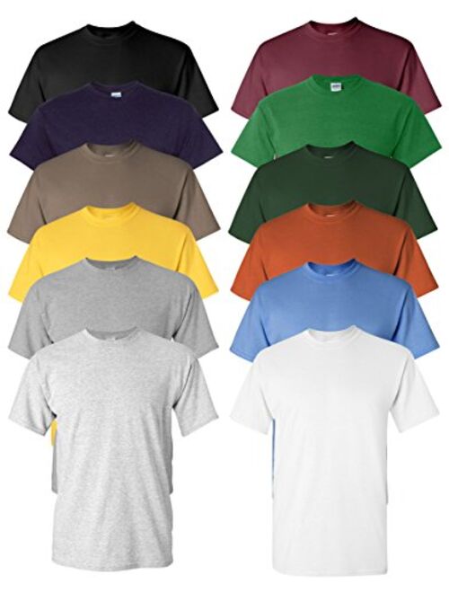 Gildan Men's Heavy Cotton Tee (Pack of 12), Assorted Mixed Colors, Medium