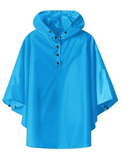 Lightweight Kids Rain Poncho Jacket Waterproof Outwear Rain Coat