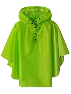 Lightweight Kids Rain Poncho Jacket Waterproof Outwear Rain Coat