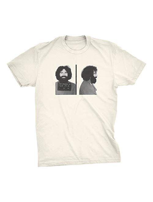 ZJ Designs Jerry Garcia Mugshot T-Shirt Grateful Busted on Bourbon Street