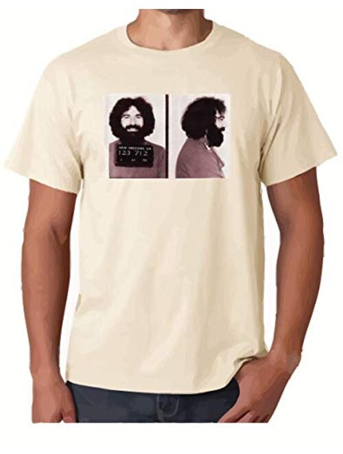 ZJ Designs Jerry Garcia Mugshot T-Shirt Grateful Busted on Bourbon Street