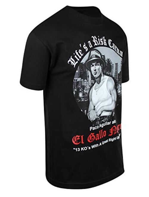 Lifes a Risk Carnal Paco Aguilar Mens Shirt El Gallo Negro 13 Kos