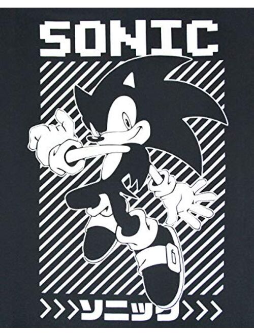 OKX Sonic The Hedgehog Japanese Poster Men's T-Shirt Black