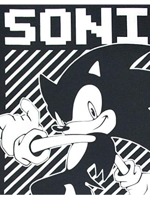 OKX Sonic The Hedgehog Japanese Poster Men's T-Shirt Black