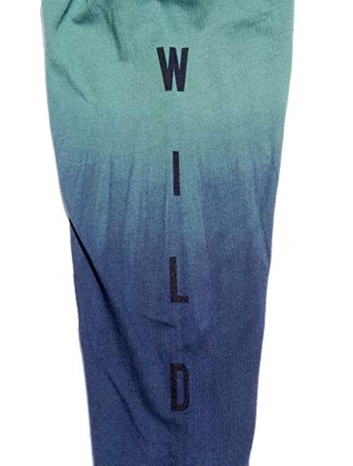 Bear Wild Men's dip-dye Long Sleeve Graphic Fashion T-Shirt