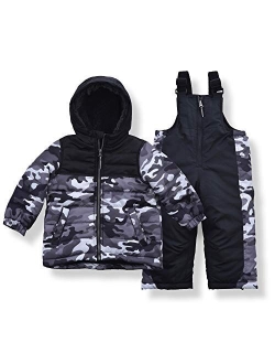 Arctic Quest Infant & Toddler Boys Ski Jacket and Snowbib Snowsuit Set