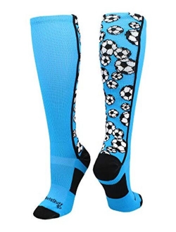 MadSportsStuff Crazy Soccer Socks with Soccer Balls Over The Calf (Multiple Colors)