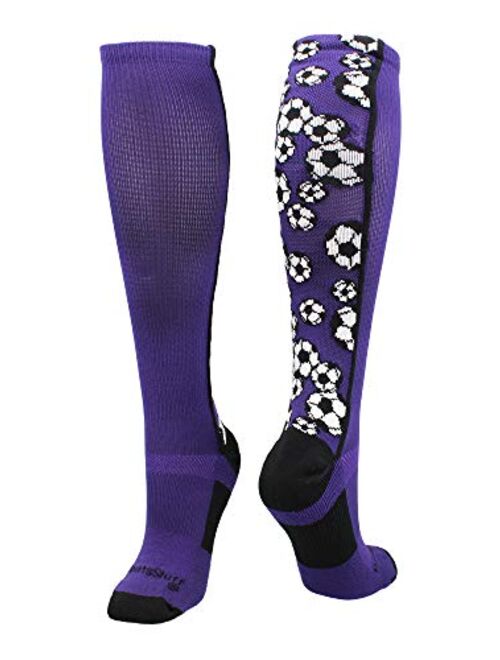 MadSportsStuff Crazy Soccer Socks with Soccer Balls Over The Calf (Multiple Colors)