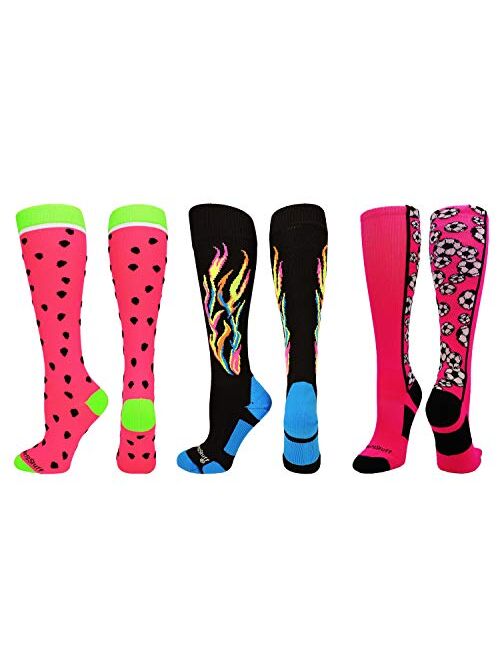 MadSportsStuff Crazy Soccer Socks with Soccer Balls Over The Calf (Multiple Colors)