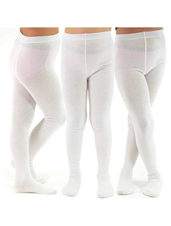 TeeHee Kids Girls Fashion Cotton/Micro Fiber Nylon Tights 3 Pair Pack