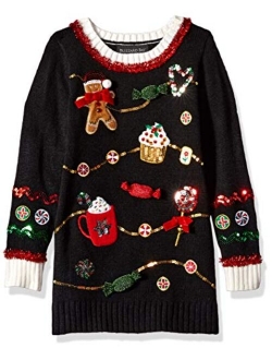 Girls Ugly Chrismas Sweater Tunic