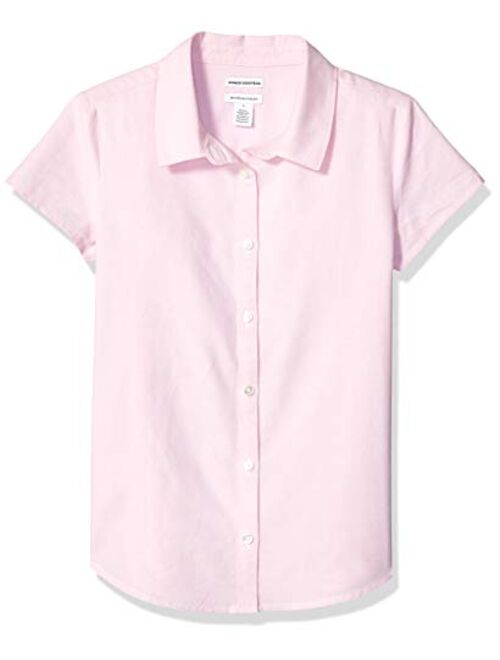 Amazon Essentials Girl's Short Sleeve Uniform Oxford Shirt