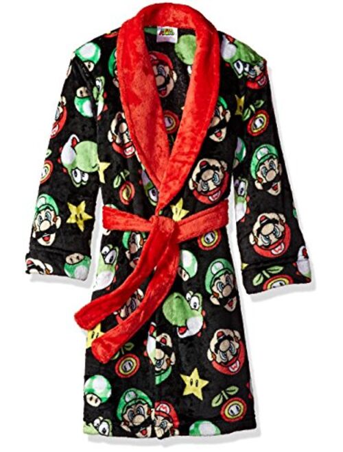 Komar Kids Boys' Big Mario Robe