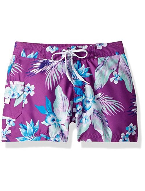 Kanu Surf Girls' Sassy UPF 50+ Quick Dry Beach Coverup Boardshort