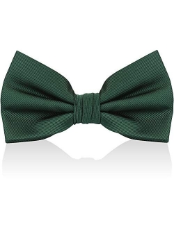 Luther Pike Seattle Bow Ties For Men - Mens Woven Pre Tied Bowties For Men Bowtie Tuxedo Solid Color Formal Bow Tie