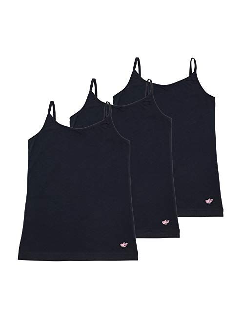 Lucky & Me | Emma Girls Camisoles | Longer Length w/Adjustable Straps | Tagless | Wear on Its Own Or Layering Top | 3-Pack