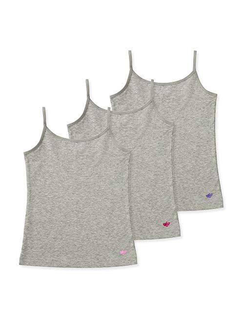 Lucky & Me | Emma Girls Camisoles | Longer Length w/Adjustable Straps | Tagless | Wear on Its Own Or Layering Top | 3-Pack