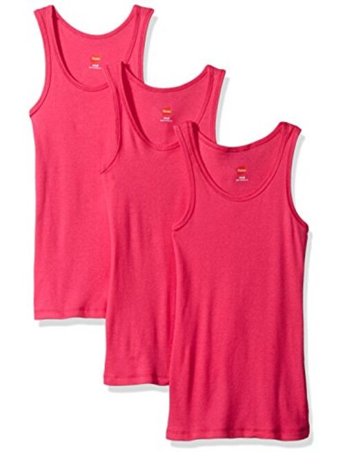 Hanes Little Girls' Ribbed Tank Top (Pack of 3)