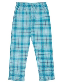 North 15 Girl's Super Cozy Mink Fleece Plaid Pajama Bottom (7-14)