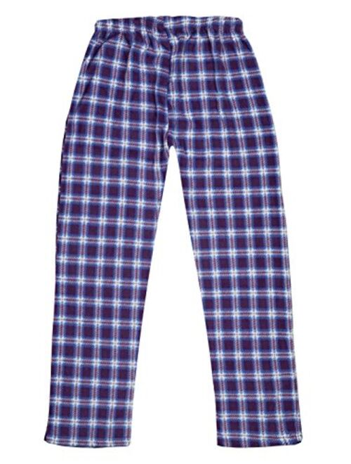 North 15 Girl's Super Cozy Mink Fleece Plaid Pajama Bottom (7-14)