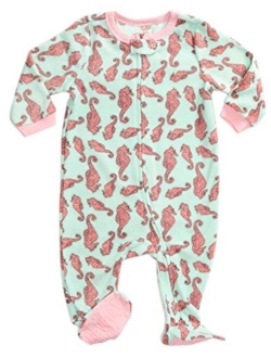 Fleece Baby Girls Footed Pajamas Sleeper Kids & Toddler Pajamas (3 Months-5 Toddler)