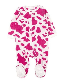 Fleece Baby Girls Footed Pajamas Sleeper Kids & Toddler Pajamas (3 Months-5 Toddler)