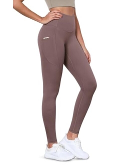 ODODOS Out Pocket High Waist Yoga Pants Pocket Workout Yoga Pant