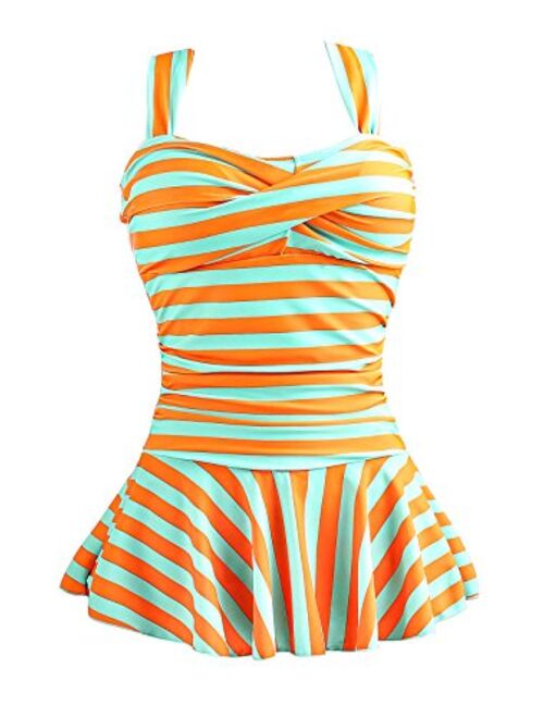 MiYang Women's One Piece Slim Swim Dress Bathing Swimwear