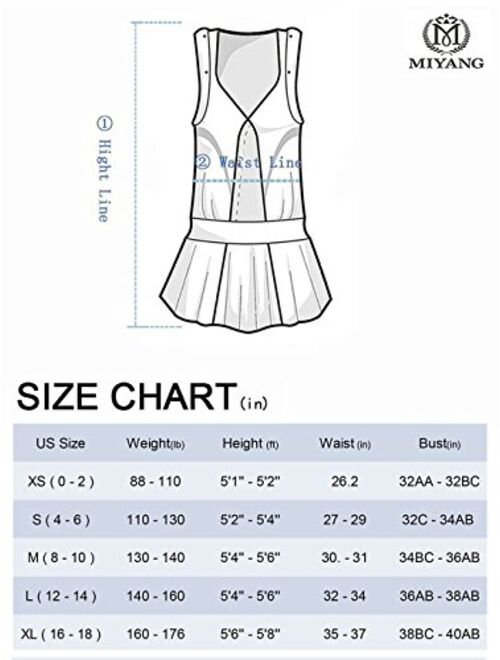 MiYang Women's One Piece Slim Swim Dress Bathing Swimwear