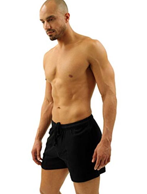 LOBBO French Terry Men's Workout Short Gym Shorts