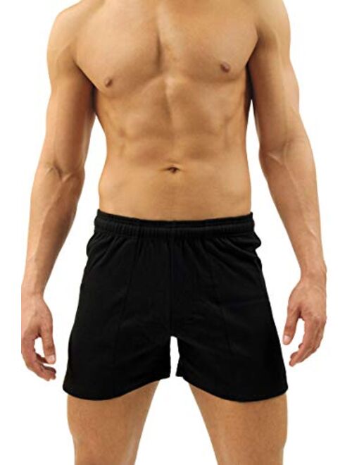 LOBBO French Terry Men's Workout Short Gym Shorts