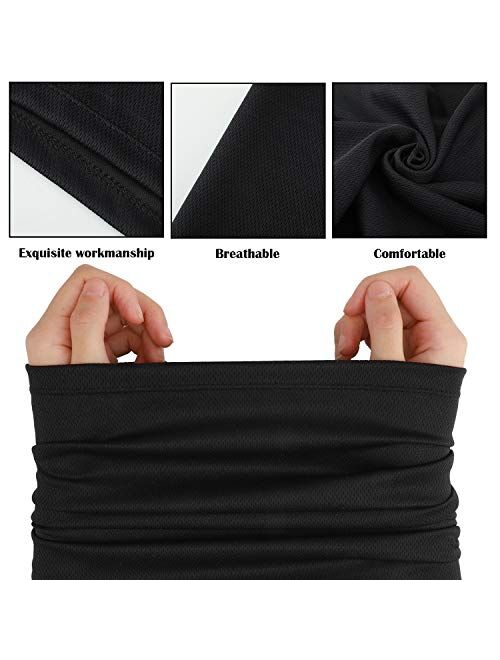 SATINIOR Summer Neck Gaiter Sun Protection Neck Gaiter Scarf UV Protection Balaclava Face Clothing for Outdoor Cycling Running Hiking Fishing Motorcycling (Pure Color, 12