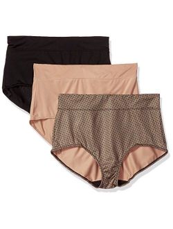 Blissful Benefits by Warner's Women's No Muffin Top Brief 3-Pack