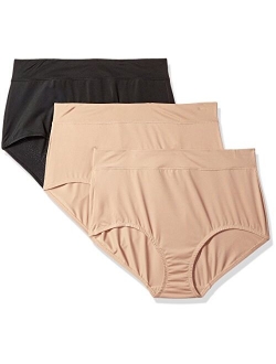 Blissful Benefits by Warner's Women's No Muffin Top Brief 3-Pack